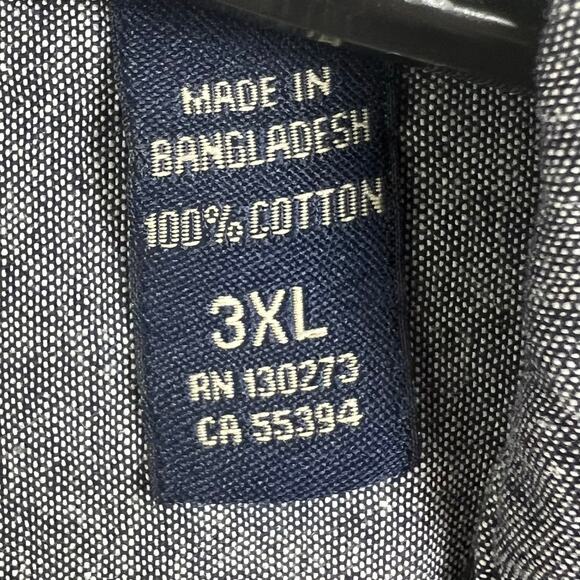 Wrangler flannel shirt men’s 3XL gray/black plaid button up long sleeve - Picture 5 of 6